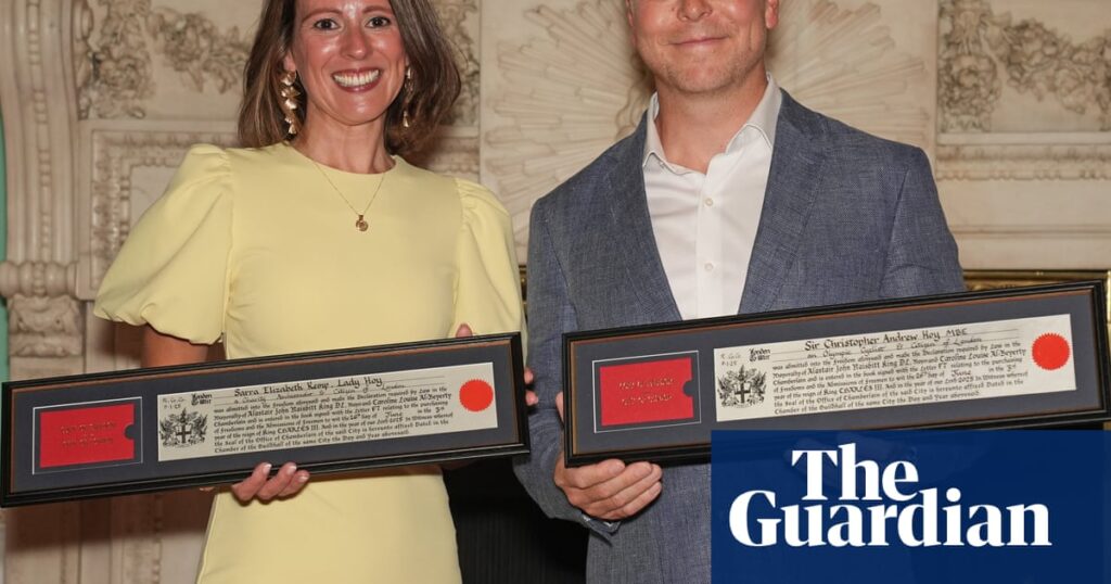 Chris and Sarra Hoy awarded freedom of the City of London | Chris Hoy