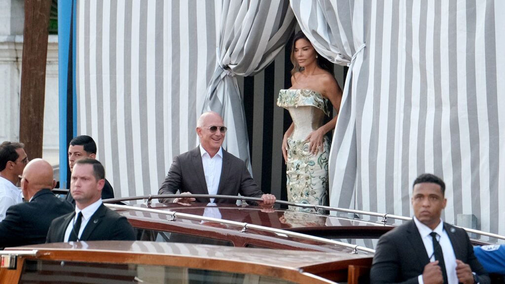 Jeff Bezos, Lauren Sanchez begin their Venice, Italy wedding celebration
