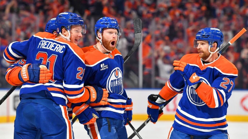 Oilers sign F Trent Frederic to 8-year, $30.8M extension