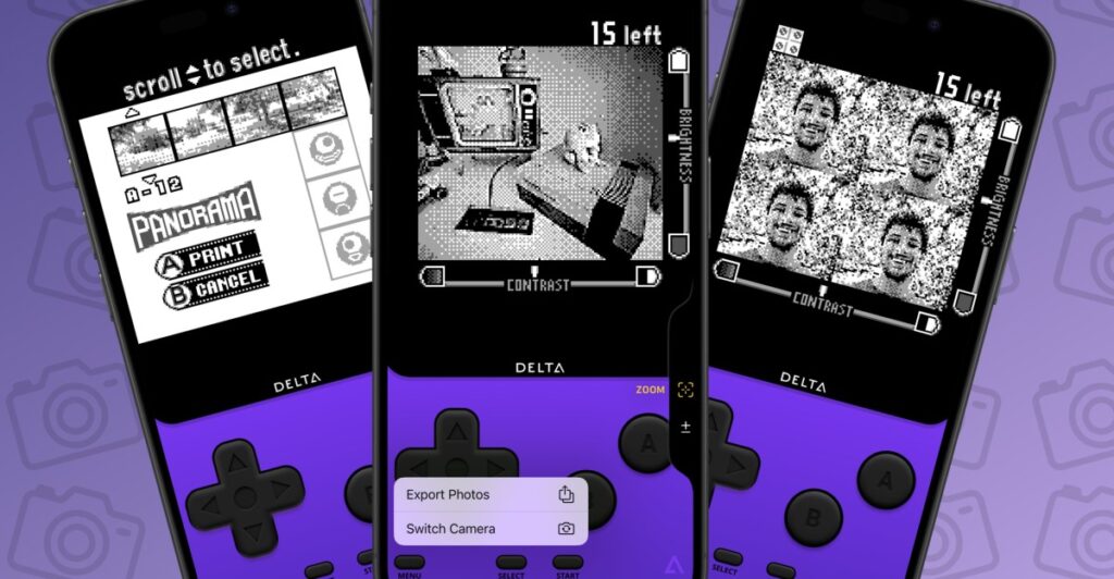 The Delta emulator creator made a Game Boy Camera-style app for your iPhone