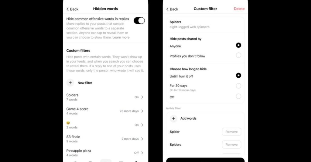 Threads now has a better word filter than Instagram