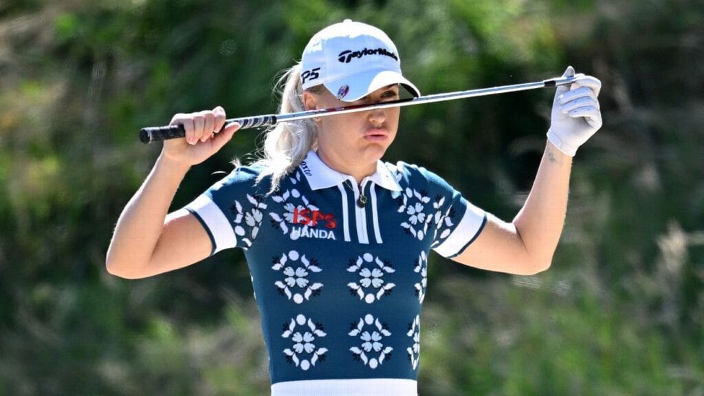Charley Hull ‘feeling lots higher’ after collapsing at Evian Charley Hull collapses on tee, withdraws from Evian Championship