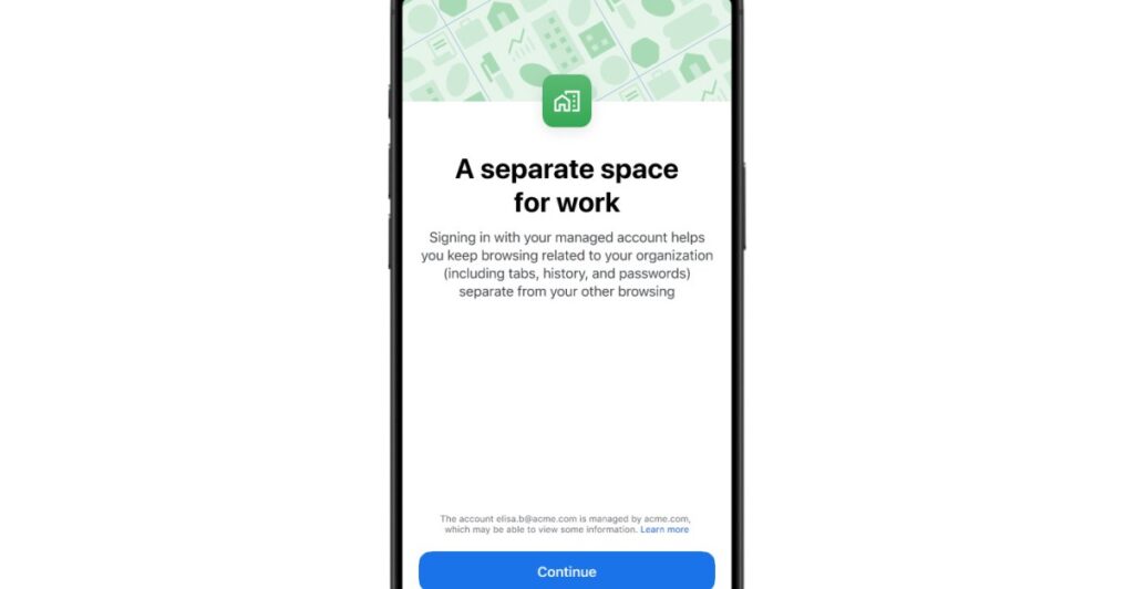 Chrome will let you switch between personal and work accounts on iOS