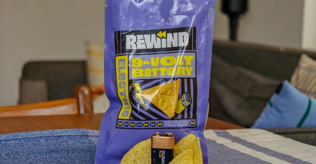 Taste testing battery-flavored tortilla chips