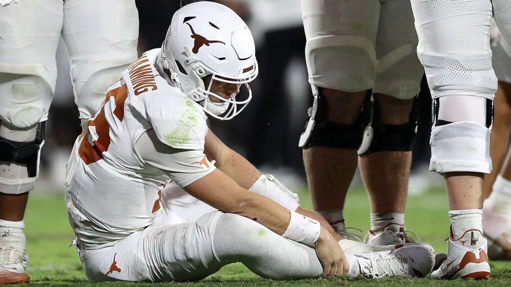 Texas’ Arch Manning practices however nonetheless in concussion protocol Injured Arch Manning exits as Texas rallies for OT victory