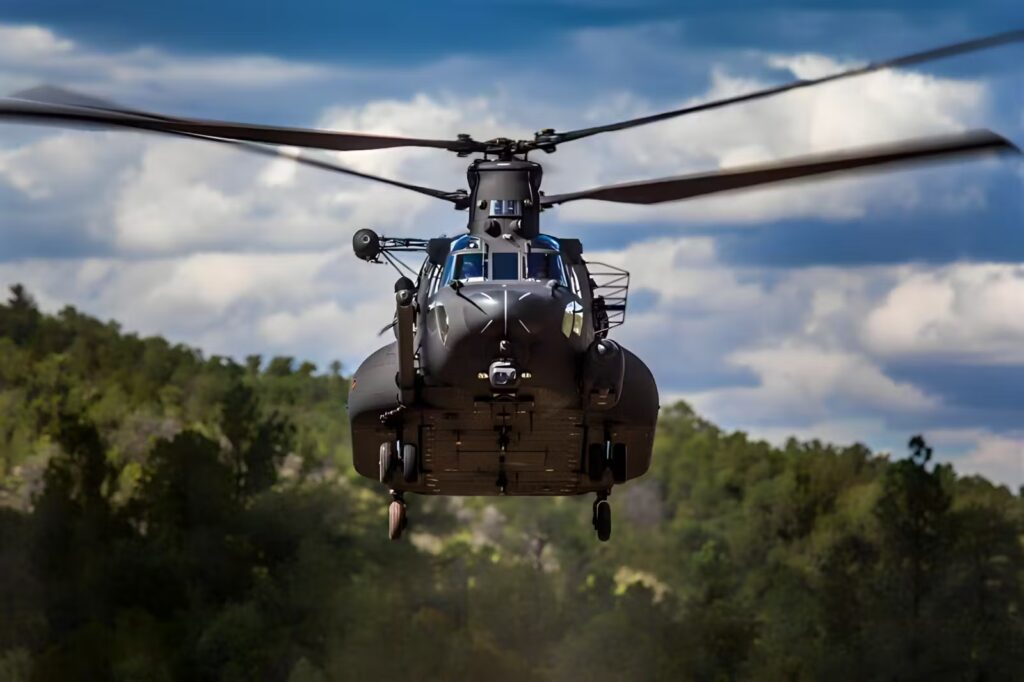Chinook crews prepare in amphibious ops at Oban Airport Progress on Chinook Extended Range certification