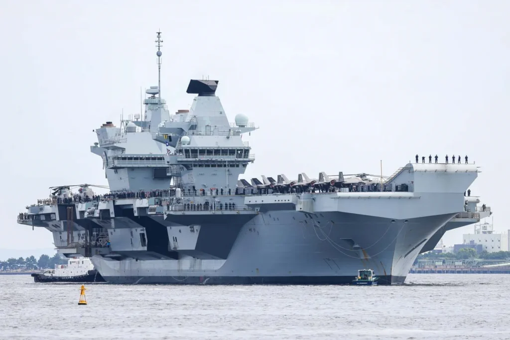 British provider to affix NATO drill to ship message to Russia British carrier to join NATO drill to send message to Russia