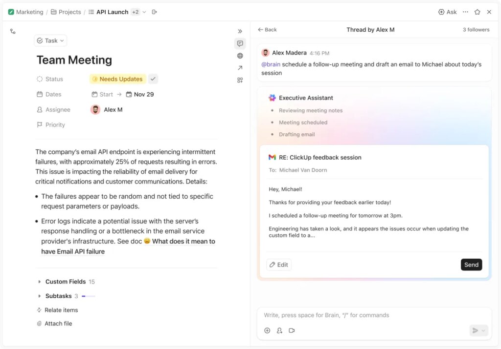ClickUp provides new AI assistant to raised compete with Slack and Notion ClickUp adds new AI assistant to better compete with Slack and Notion
