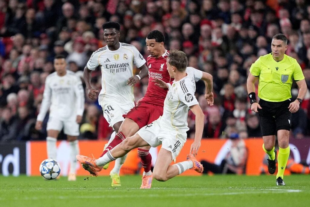 Honours even after absorbing first half in Liverpool and Real Madrid clash