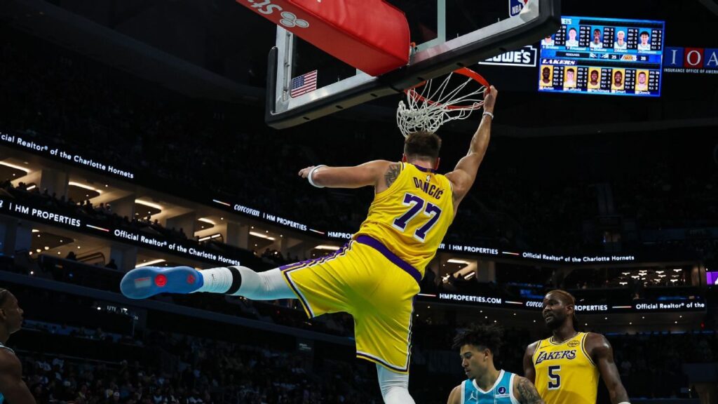 Lakers teammates poke enjoyable at Luka Doncic after uncommon dunk Lakers teammates poke fun at Luka Doncic after rare dunk