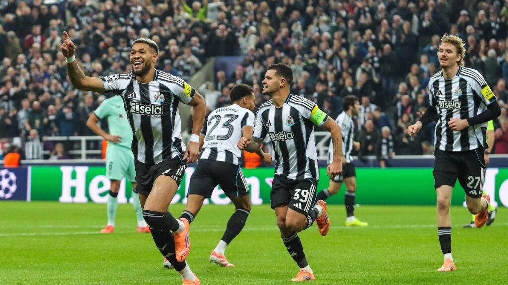Report, consequence and targets as Burn and Joelinton headers seal third straight Champions League win for Magpies Report, result and goals as Burn and Joelinton headers seal third straight Champions League win for Magpies