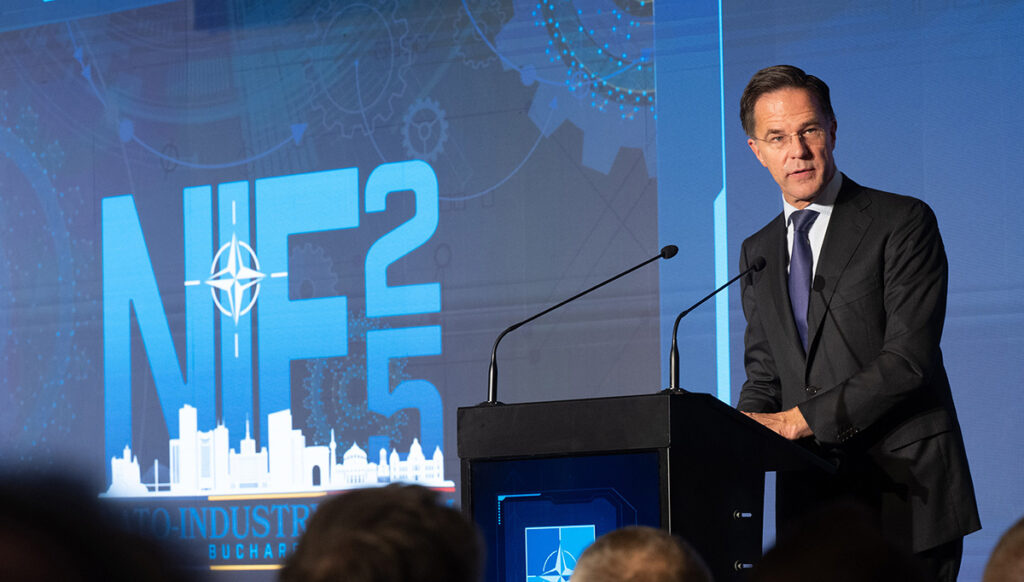 Rutte calls for faster NATO defence production