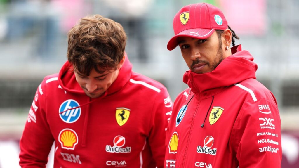 Spiraling Ferrari unfairly factors finger at Hamilton, Leclerc Spiraling Ferrari unfairly points finger at Hamilton, Leclerc
