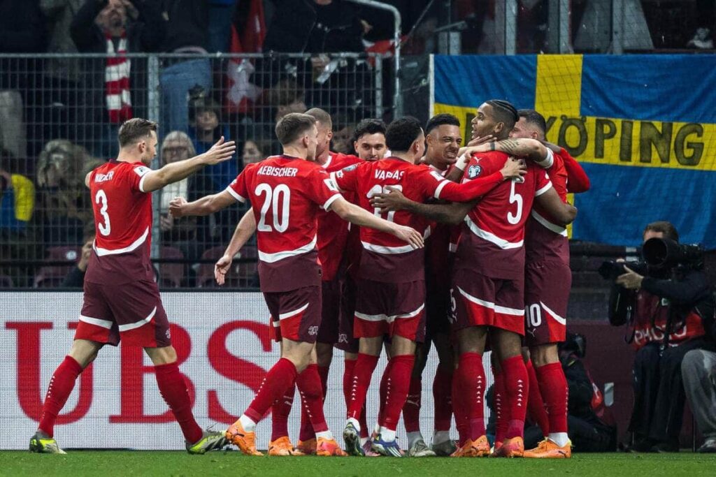 Switzerland and Spain primarily seal spots Switzerland and Spain essentially seal spots