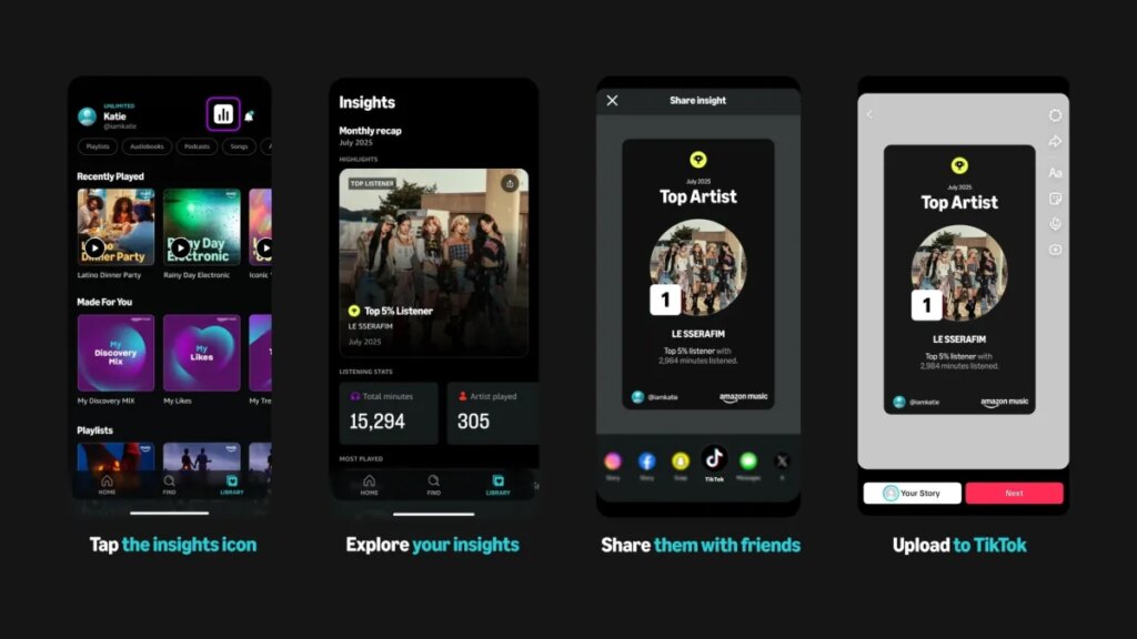 TikTok customers can now share tracks and extra from Amazon Music TikTok users can now share tracks and more from Amazon Music