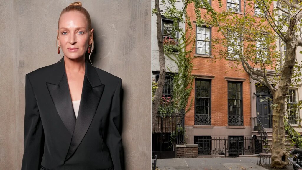 Uma Thurman’s former NY townhouse on the market at $11.5 million Uma Thurman's former NY townhouse for sale at $11.5 million