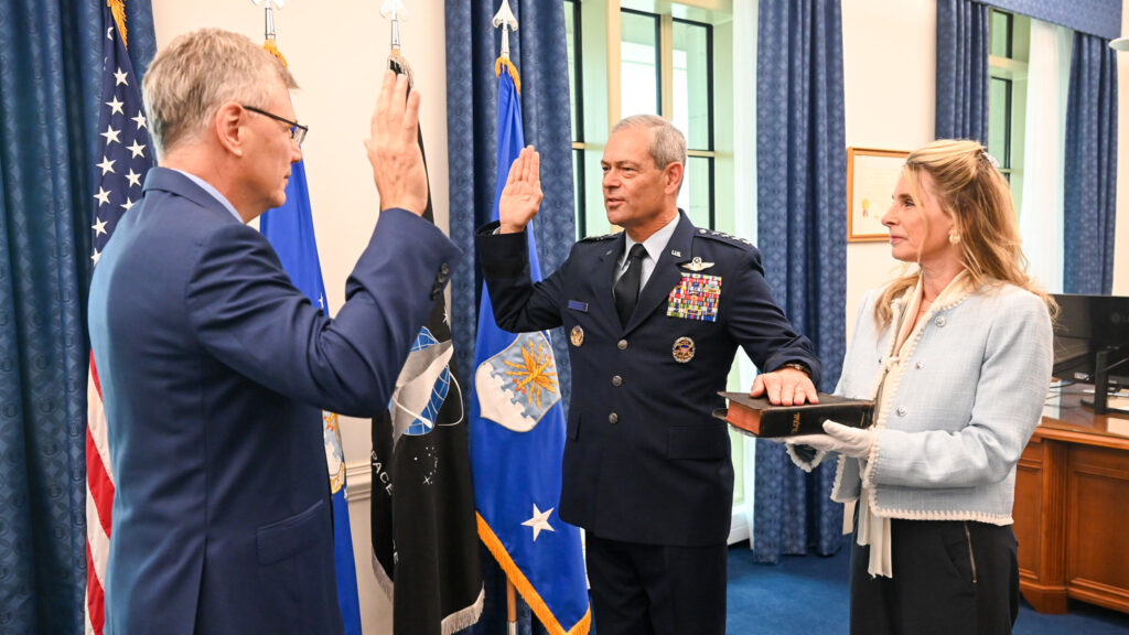 Wilsbach Swears In as Air Drive Chief, Releases First Message Wilsbach Swears In as Air Force Chief, Releases First Message