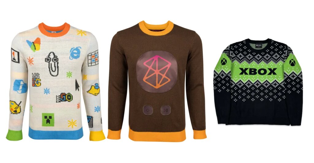 Microsoft’s ugly sweaters return with Clippy, Xbox, and Zune brown choices Microsoft’s ugly sweaters return with Clippy, Xbox, and Zune brown options