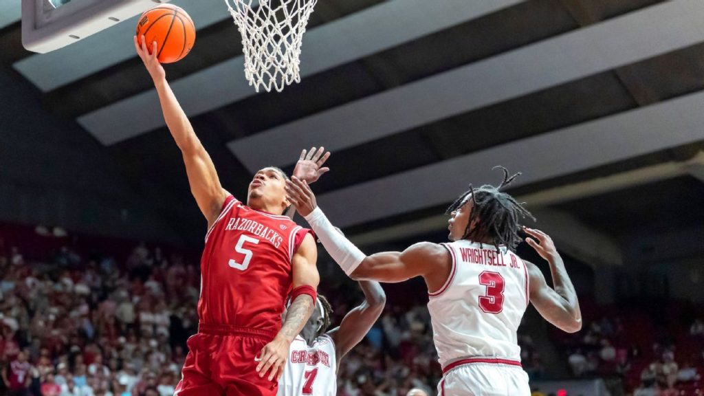 Arkansas' Darius Acuff Jr. has 49 points, nearly delivers 2OT win