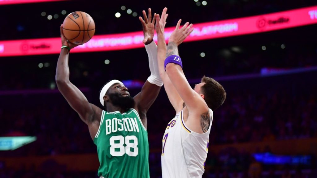 Neemias Queta Posterizes Luka Doncic in Celtics-Lakers Stunner Neemias Queta dunks over Luka Doncic in Celtics-Lakers
