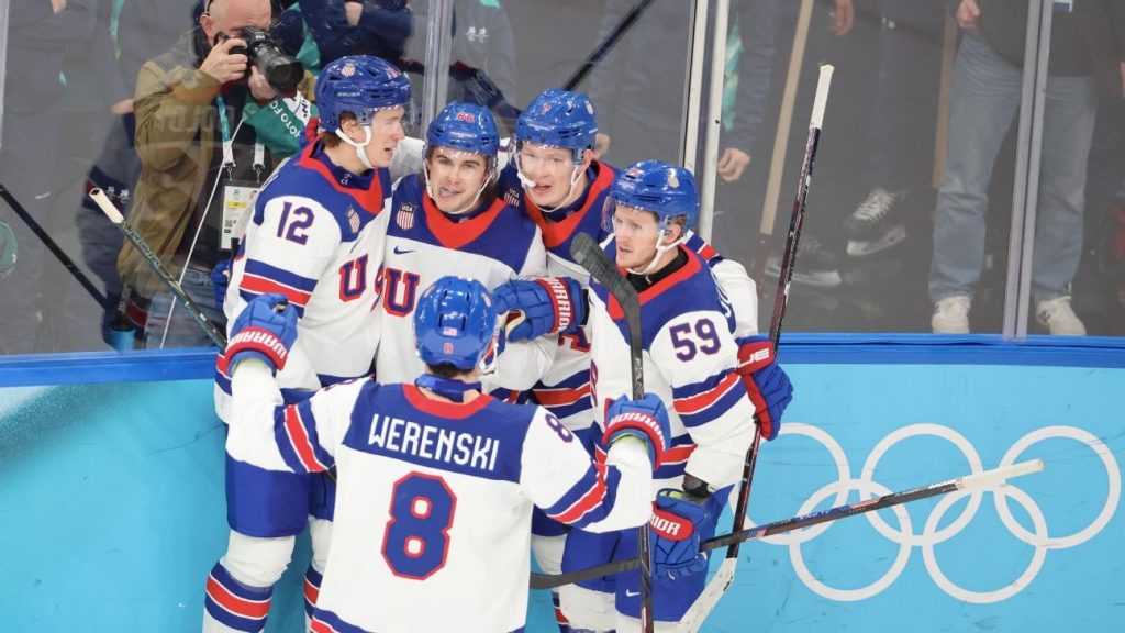 U.S. men's hockey routs Slovakia, into gold-medal game vs. Canada