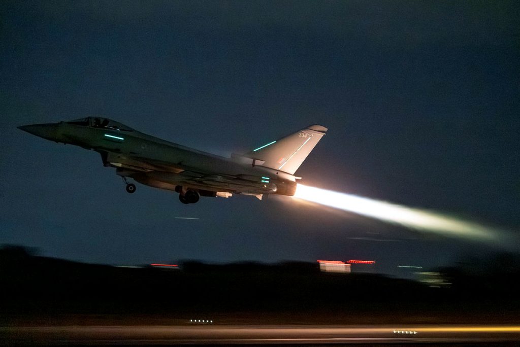British fighter jets shoot down drones in Middle East
