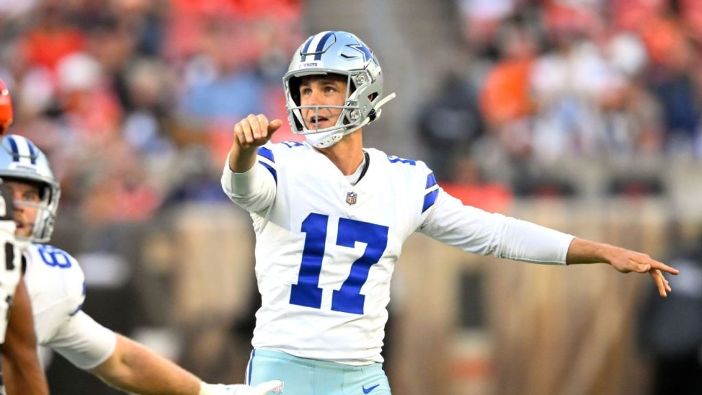 Cowboys put 2nd-round tender on Brandon Aubrey, sources say