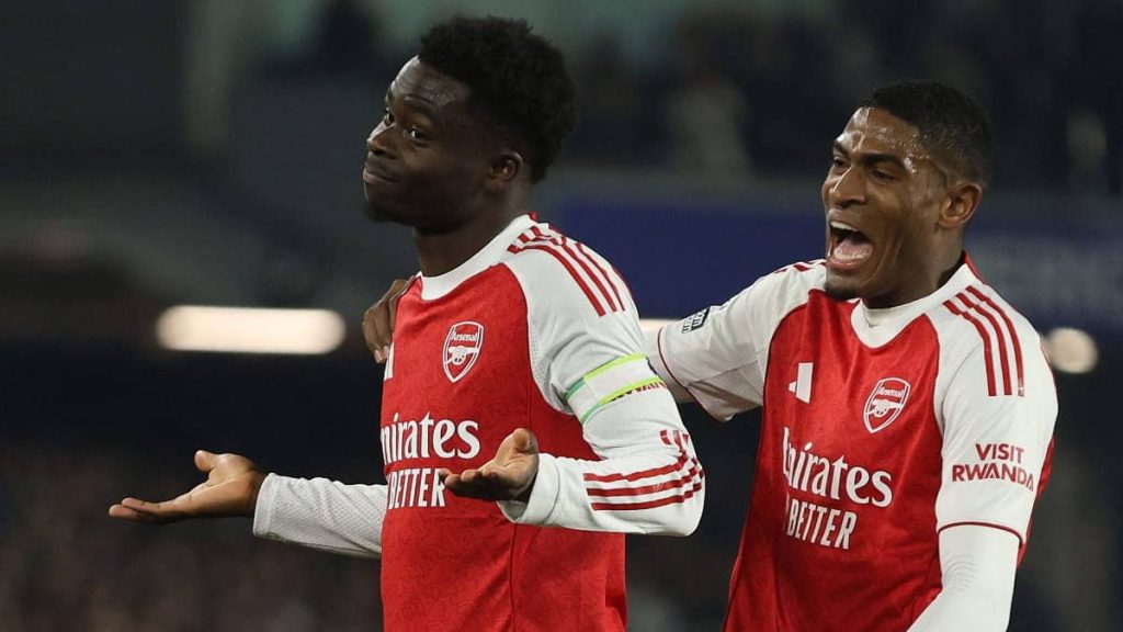 Report, result and goals as Saka strike sends Gunners seven points clear