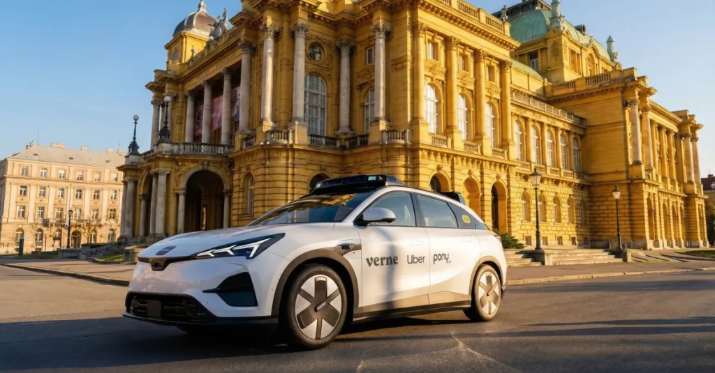 Uber aims to launch Europe’s first robotaxi service with Pony AI and Verne