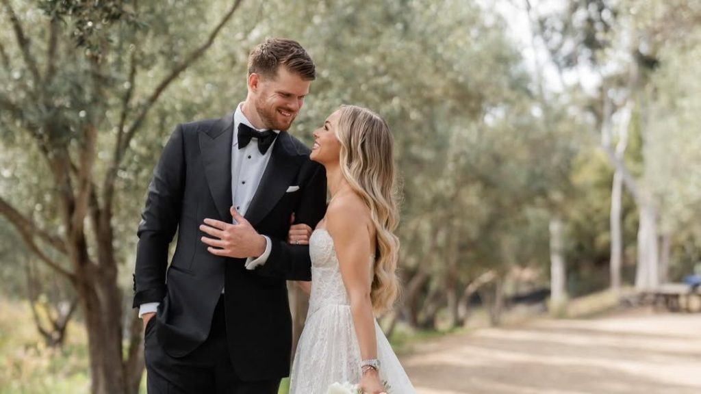 Seahawks QB Sam Darnold ties knot with fiancée Katie Hoofangle
