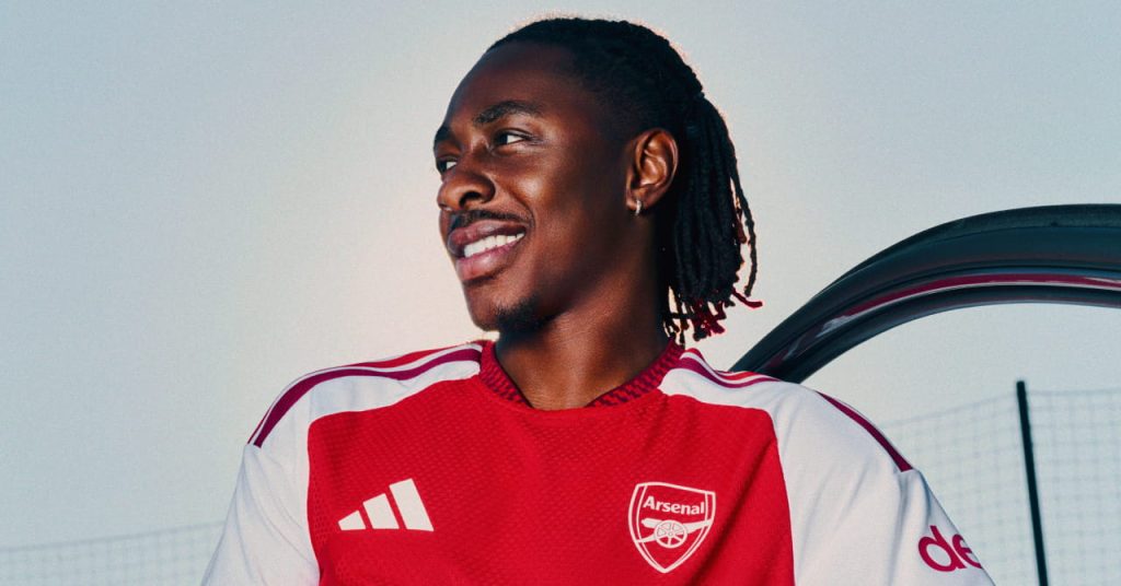 Arsenal home kit 2026/27: Watch the video and see photos of Premier League winners including Eberechi Eze and Martin Odegaard in new shirt design, cost of jersey, how to buy strip