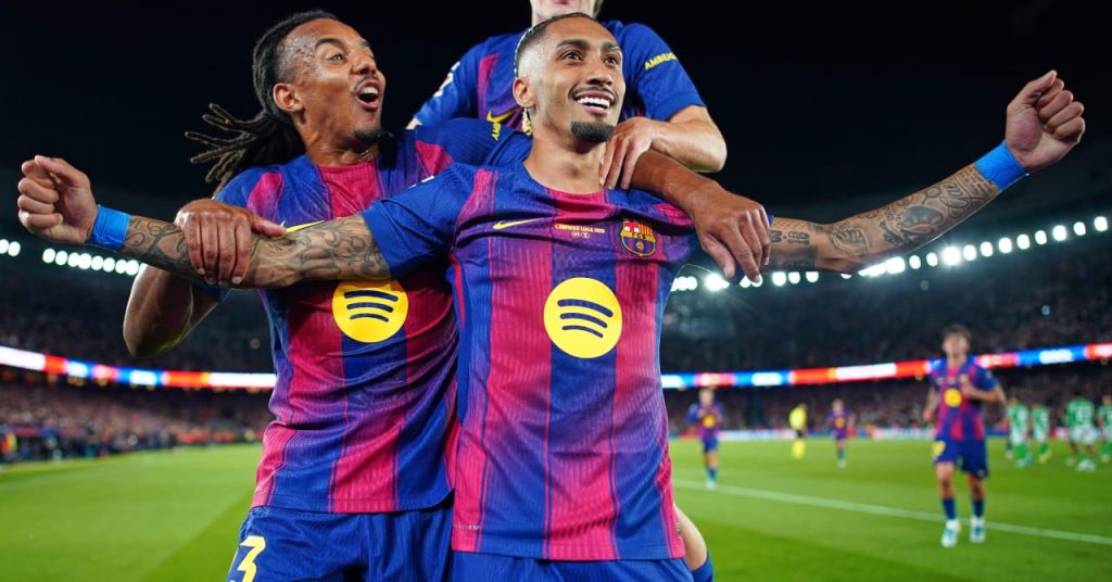 Barcelona 3-1 Real Betis: Report, result and goals as champions make history with another home win
