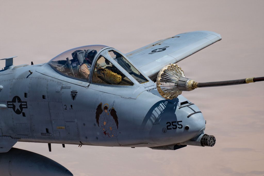 Revamped A-10 Flying in Middle East with Refueling Probe, EW Pod