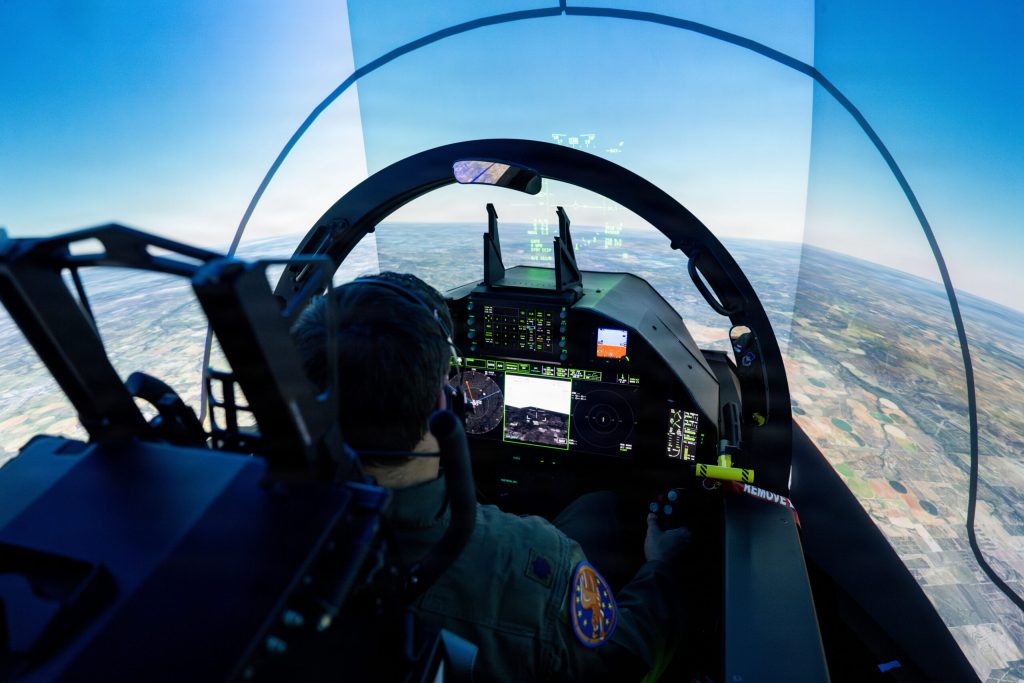 Space Forces Association: Audio of this article is brought to you T-7 Simulator Blurs the Lines Between Live and Virtual Flying