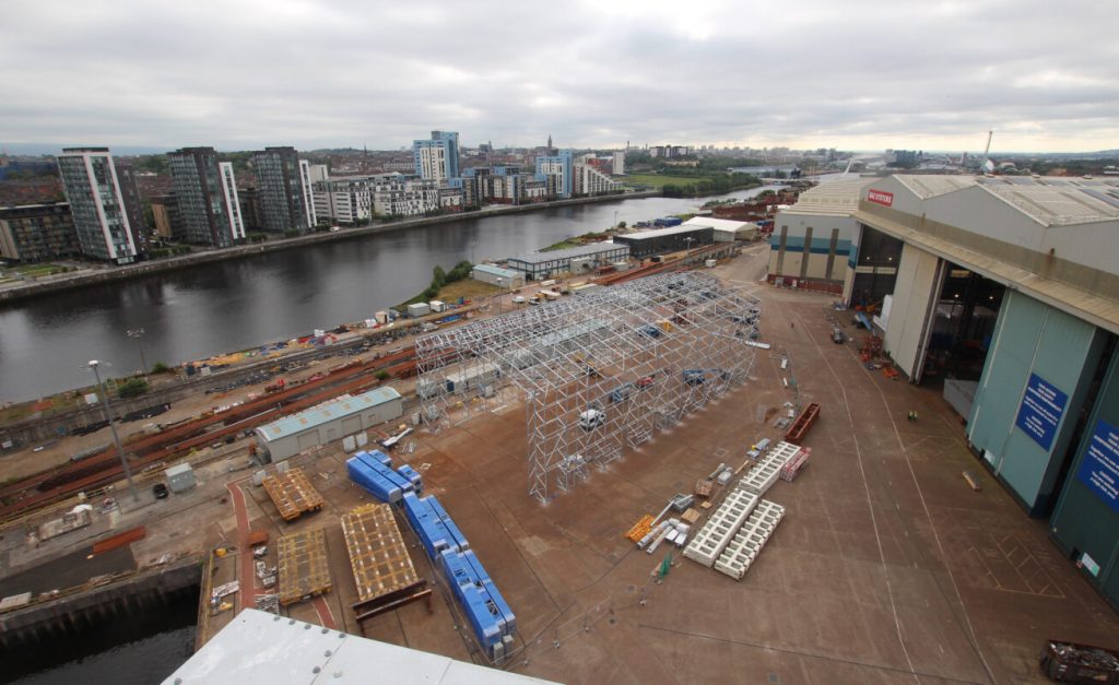 Glasgow warship yard begins work on new facility