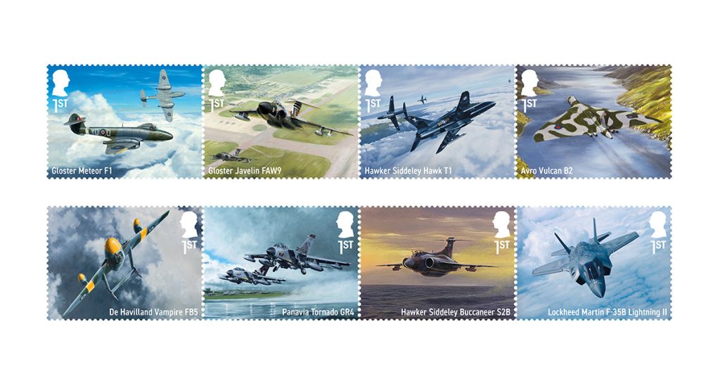 Royal Mail Unveils High-Flying Jet Age: Stunning Military Aircraft Stamps Take Off Royal Mail marks jet age with military aircraft stamp set