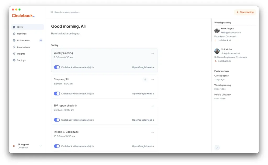 Finally, Free Smart Meeting Notes: Circleback AI Notetaker Unlocks Productivity Meeting notetaker Circleback adds a free tier to attract more customers