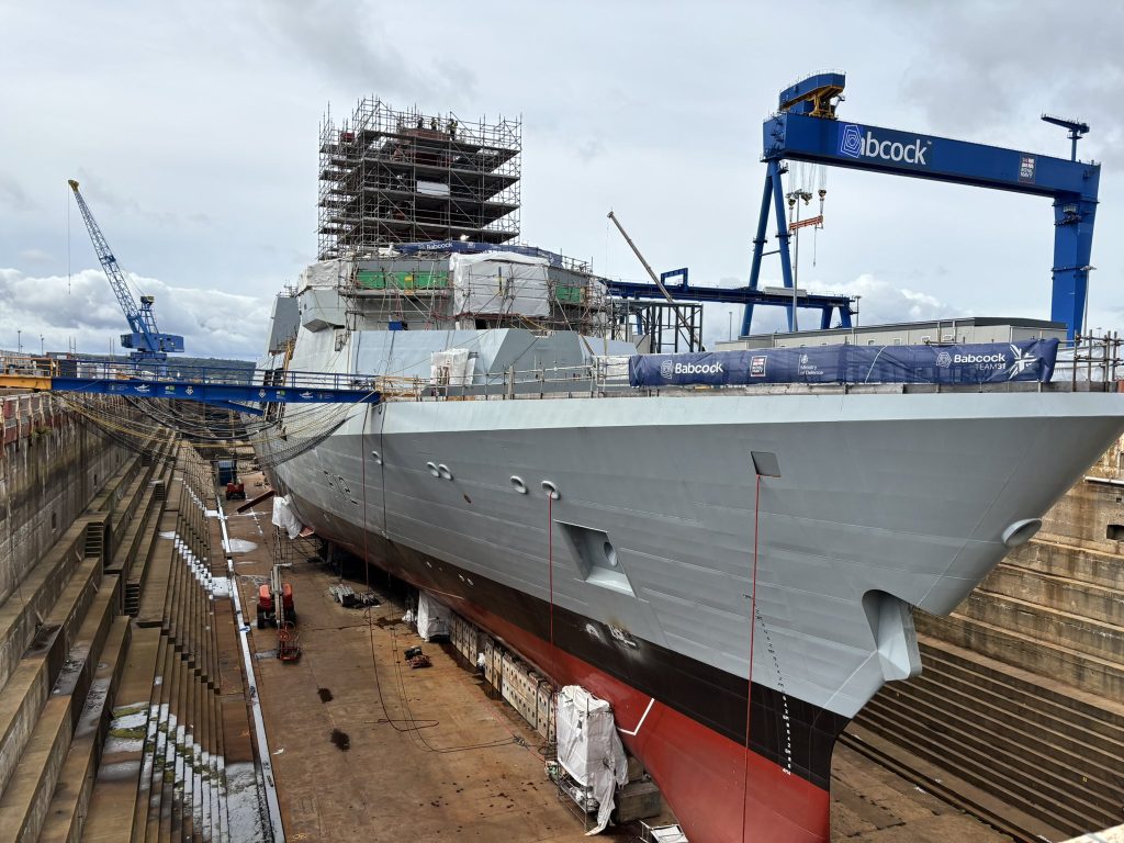 Multiple new British frigates taking shape in Rosyth