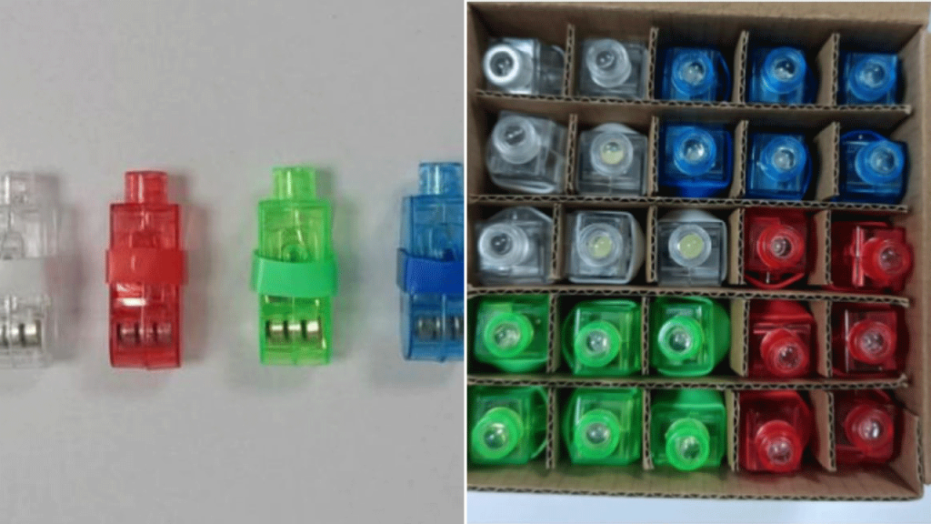 Finger light toys recalled over button cell battery swallowing risk