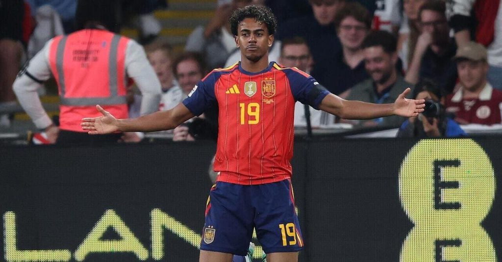 WATCH: Yamal scores after 104 seconds to give Spain lead at Wembley
