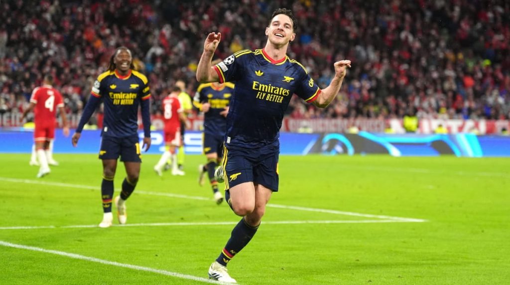 Bayern München 2-2 Arsenal: Report, result and goals as Rice rescues point for Premier League champions