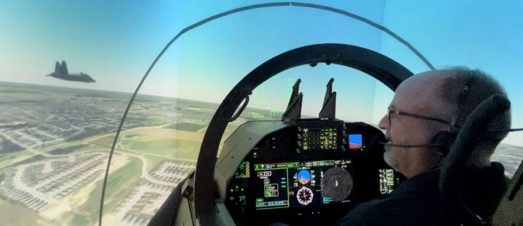 T-7 in the Air Links Up with Simulators for LVC Flight in USAF First