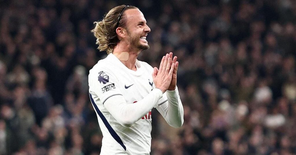 WATCH: Maddison marks first Tottenham start in 18 months with stunning opener