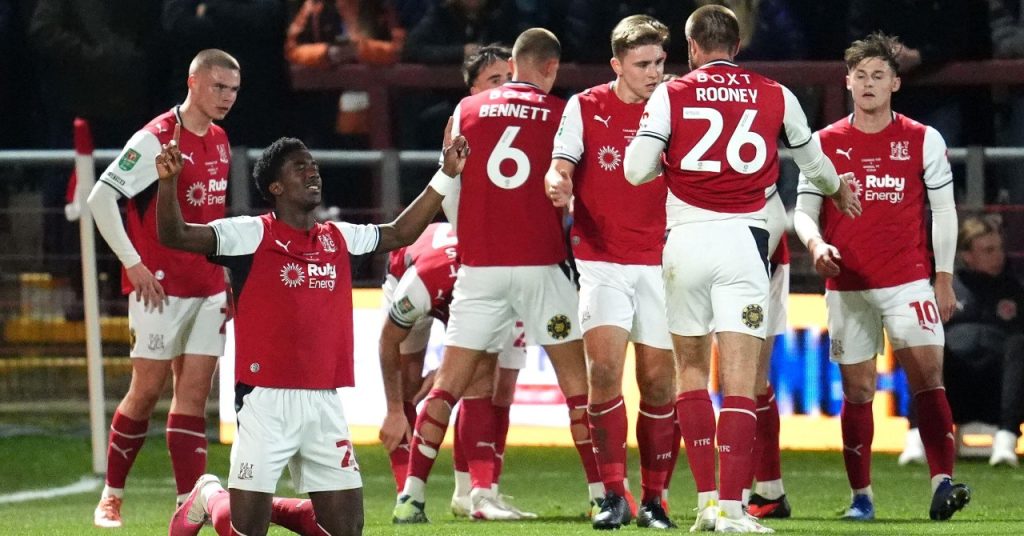 Arsenal Rocked: Fleetwood’s Shock Lead Goal Stuns The Gunners WATCH: Upset on the cards as Fleetwood take shock lead against Arsenal